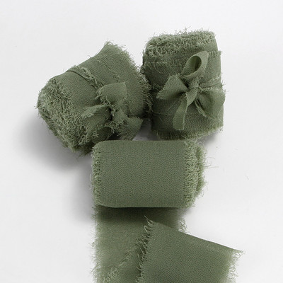 Rankų darbo šifono juostelė, šilko primenanti juostelė Vestuvių kvietimų įvyniojimas puokštės Medžiaginės juostelės Gimtadienio dekoracijos Dovanos