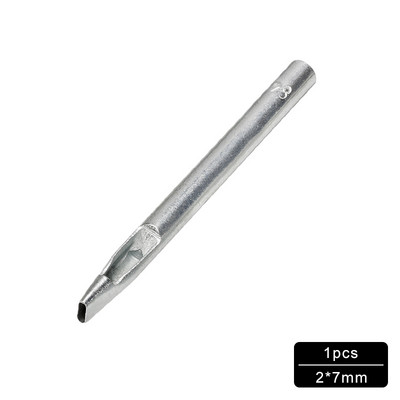 MIUIE 1PCS ovālas formas caurumu griezēja komplekts jostas pulksteņa apšuvums starplikas dobas ādas sašūšanas siksna jostas kvadrātveida caurums, DIY instrumenti