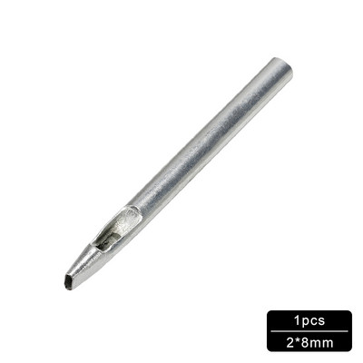 MIUIE 1PCS ovālas formas caurumu griezēja komplekts jostas pulksteņa apšuvums starplikas dobas ādas sašūšanas siksna jostas kvadrātveida caurums, DIY instrumenti