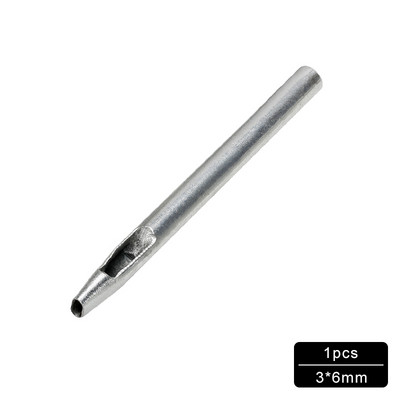 MIUIE 1PCS ovālas formas caurumu griezēja komplekts jostas pulksteņa apšuvums starplikas dobas ādas sašūšanas siksna jostas kvadrātveida caurums, DIY instrumenti