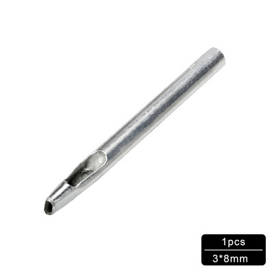 MIUIE 1PCS ovālas formas caurumu griezēja komplekts jostas pulksteņa apšuvums starplikas dobas ādas sašūšanas siksna jostas kvadrātveida caurums, DIY instrumenti