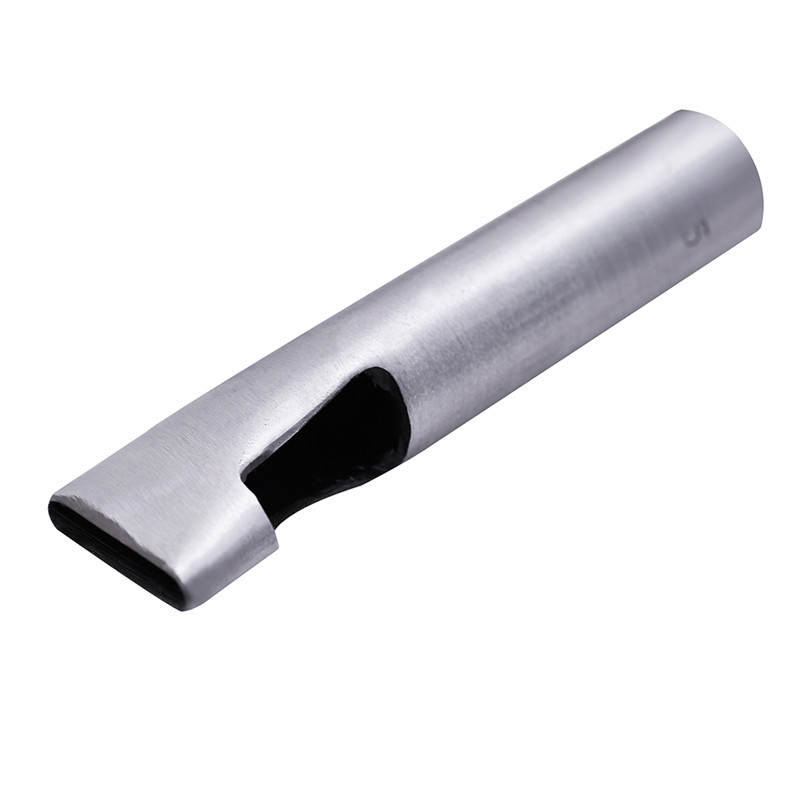 MIUIE 1PCS ovālas formas caurumu griezēja komplekts jostas pulksteņa apšuvums starplikas dobas ādas sašūšanas siksna jostas kvadrātveida caurums, DIY instrumenti