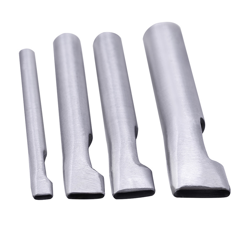 MIUIE 1PCS ovālas formas caurumu griezēja komplekts jostas pulksteņa apšuvums starplikas dobas ādas sašūšanas siksna jostas kvadrātveida caurums, DIY instrumenti