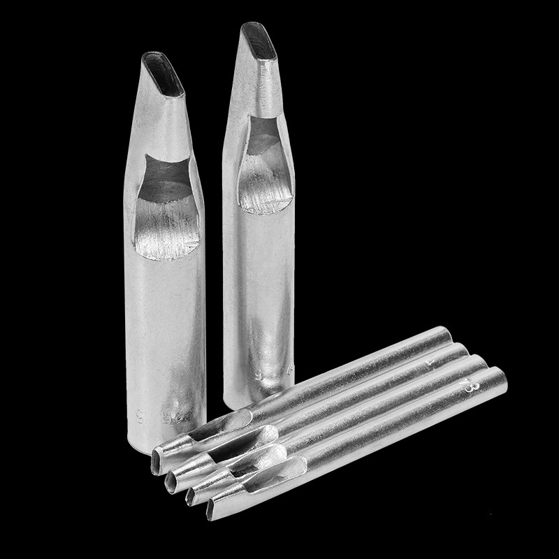 MIUIE 1PCS ovālas formas caurumu griezēja komplekts jostas pulksteņa apšuvums starplikas dobas ādas sašūšanas siksna jostas kvadrātveida caurums, DIY instrumenti