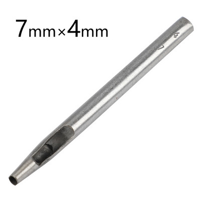 LMDZ 1Gb ovālas formas caurumu griezēja komplekts perforatora jostas pulksteņa siksniņa ādas apstrādei, sašūšanas siksnas jostas kvadrātveida caurums, DIY instrumenti