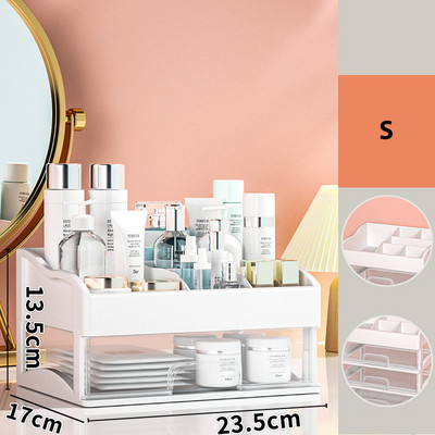 Aplauzuma organizators atvilktnes Juvelierizstrādājumu konteiners grima futrālis grima otu turētājs organizators kastīte plastmasas kosmētikas uzglabāšanas kastīte