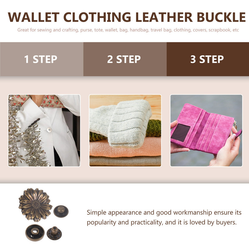 10 margrietiņu aizdares komplekti Daisy maka gredzeni ar aizdari šūšanai un amatniecībai ( )