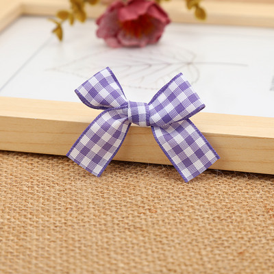 50gab 3*4cm Krāsas Rokas Plaidi Lentes Bowknots DIY Amatniecības pleds Kāzu dāvanu kastīte Dekorācija Amatniecība Apģērba tekstila aksesuāri