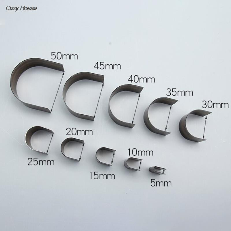 1 vnt. 5-50 mm odiniai amatų įrankiai kampinis apvalus rankinis pjoviklis, odinis rankų darbo amatų įrankiai, perforavimo rankų diržo kraštas ovalios formos