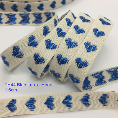 Sarža kokvilnas lente lureksa sirds, 1,6 cm 5 g. Paredzēts, ar rokām darināts, amatniecības dāvana ziedu iesaiņošanai Ziemassvētku kāzu ballīte Lieldienu dekorācija