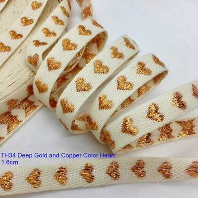 Sarža kokvilnas lente lureksa sirds, 1,6 cm 5 g. Paredzēts, ar rokām darināts, amatniecības dāvana ziedu iesaiņošanai Ziemassvētku kāzu ballīte Lieldienu dekorācija