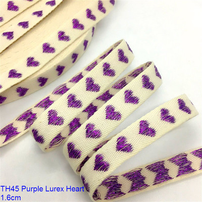 Sarža kokvilnas lente lureksa sirds, 1,6 cm 5 g. Paredzēts, ar rokām darināts, amatniecības dāvana ziedu iesaiņošanai Ziemassvētku kāzu ballīte Lieldienu dekorācija