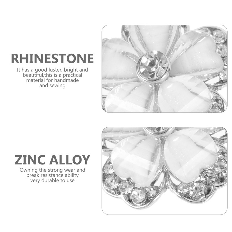 5 gab. sakausējuma dimanta pogas, nodilumizturīgas šūšanas un amatniecības piederumi, mazi, ērti kristāla izsmalcināti uzvalku aksesuāri