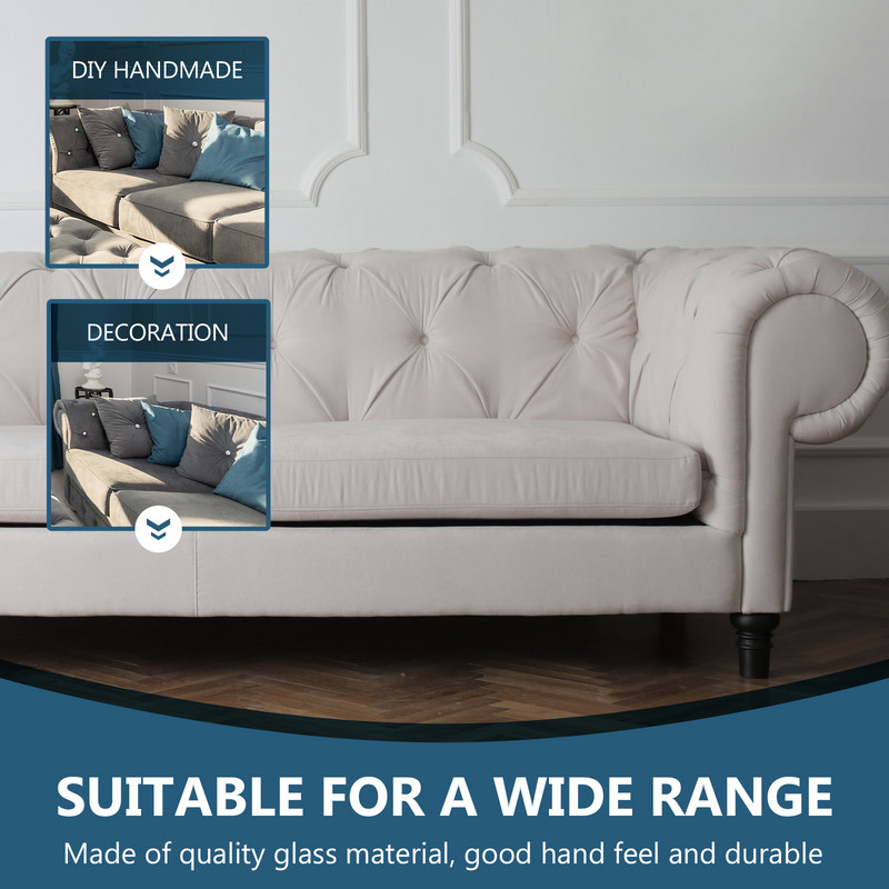 30 vnt mygtukų deimantinio dekoro krištolo sagos galvūgalio metalo apmušalų sofos stiklas