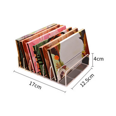 Acu ēnu paletes organizators Acu pūderu uzglabāšanas paplāte Kosmētikas plaukts Aplauzuma rīki Nodalījuma turētājs Sieviešu kosmētikas organizators