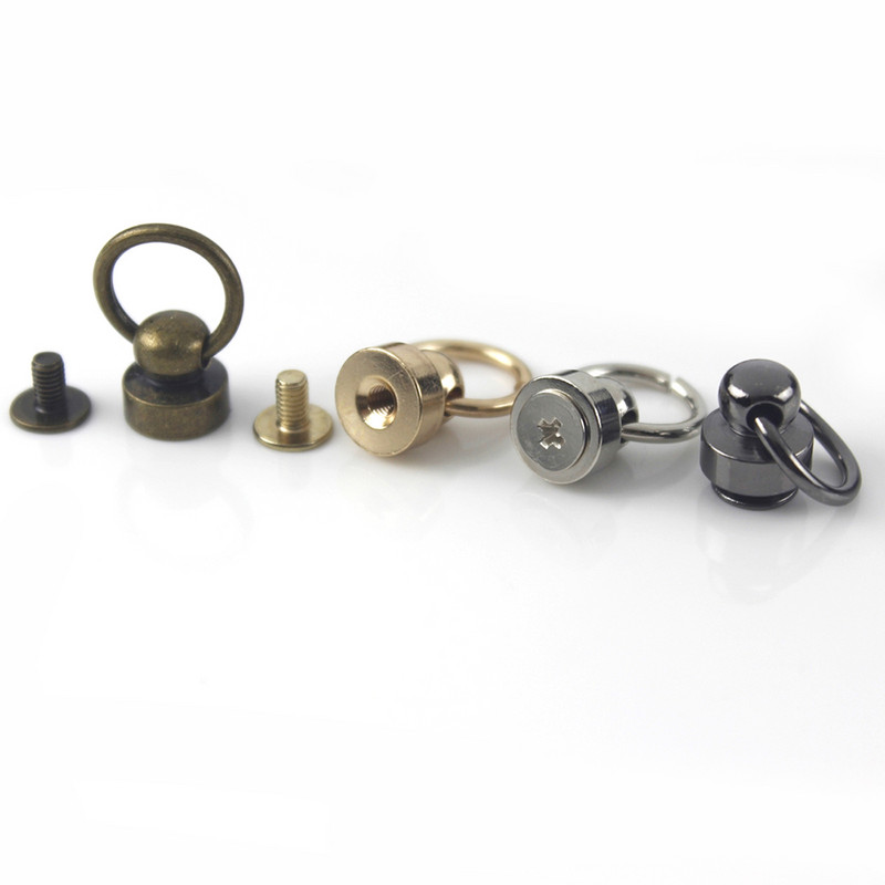 10 σετ ορειχάλκινη μπαλίτσα 8/9 χιλιοστών με καρφιά με καρφιά με καρφιά καρφιά με στρογγυλή κεφαλή αιχμές Αιχμές Δερμάτινη χειροτεχνική θήκη τηλεφώνου Διακόσμηση DIY