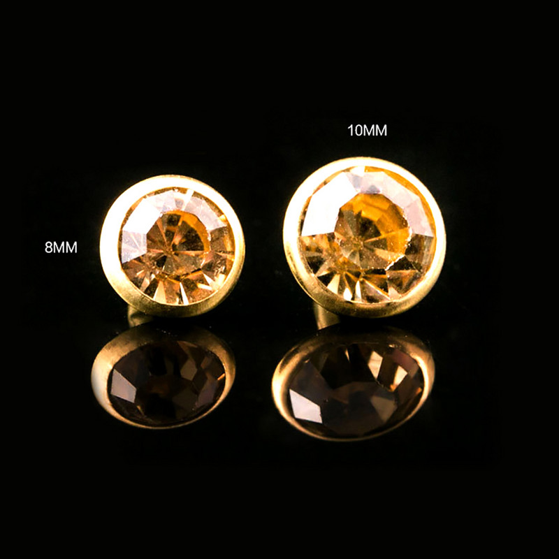 20 комплекта 8 мм 10 мм кристали, кристали, нитове, диамантени шипове за кожени изделия Направи си сам чанта за дрехи Моден декор Свредло за стъкло Nai