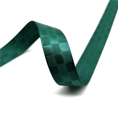 5 jardi 15 mm režģa raksta satīna lente ziedu dāvanu iesaiņošanai kāzu dekorēšanai, DIY