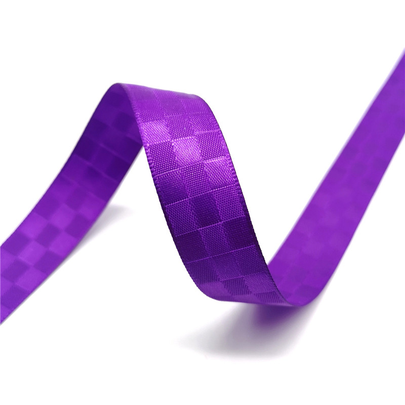 5 jardi 15 mm režģa raksta satīna lente ziedu dāvanu iesaiņošanai kāzu dekorēšanai, DIY