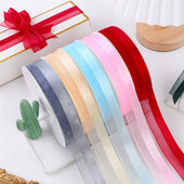 Κορδέλα οργάντζα μισοσατέν 5 υάρδων 25 χιλιοστών για Χριστουγεννιάτικη διακόσμηση γάμου με φιόγκο Χειροποίητες χειροποίητες χειροτεχνίες περιτυλίγματος