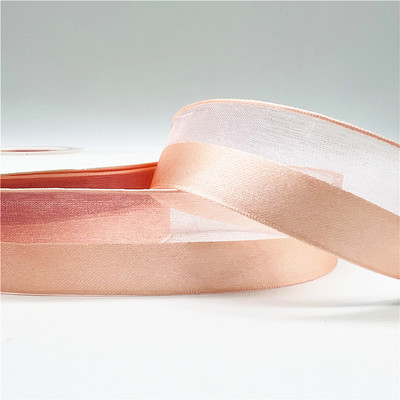 Κορδέλα οργάντζα μισοσατέν 5 υάρδων 25 χιλιοστών για Χριστουγεννιάτικη διακόσμηση γάμου με φιόγκο Χειροποίητες χειροποίητες χειροτεχνίες περιτυλίγματος