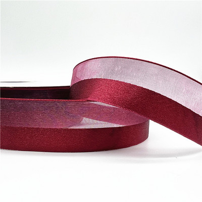 Κορδέλα οργάντζα μισοσατέν 5 υάρδων 25 χιλιοστών για Χριστουγεννιάτικη διακόσμηση γάμου με φιόγκο Χειροποίητες χειροποίητες χειροτεχνίες περιτυλίγματος