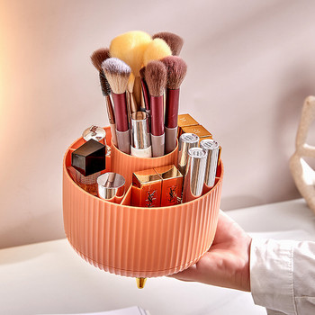 Makeup Organizer περιστροφής 360 μοιρών Cosmetic Storage Box Μακιγιάζ Περιστρεφόμενη βάση στήριξης για πινέλα Κραγιόν Πάγκος νεσεσέρ