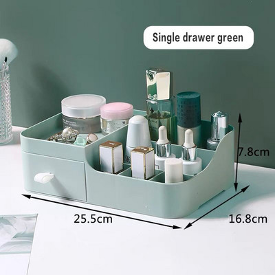 Συρτάρι μεγάλης χωρητικότητας Organizer μακιγιάζ μπάνιου Κουτί αποθήκευσης μακιγιάζ Γυναικεία περιποίηση δέρματος Τραπέζι ντυσίματος καλλυντικά κραγιόν Θήκη ομορφιάς