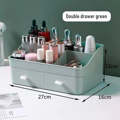 Συρτάρι μεγάλης χωρητικότητας Organizer μακιγιάζ μπάνιου Κουτί αποθήκευσης μακιγιάζ Γυναικεία περιποίηση δέρματος Τραπέζι ντυσίματος καλλυντικά κραγιόν Θήκη ομορφιάς