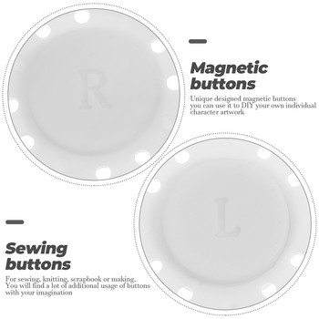 6 ζεύγη πορτοφόλια κούμπωμα για κούμπωμα κούμπωμα κούμπωμα πορτοφόλι Ράψτε κουμπώματα κουμπώματα μαύρη μπλούζα για ράψιμο ρούχων χειροτεχνίας