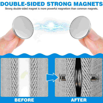 3 ζεύγη μαγνητών κουρτινών Κουμπιά μαγνητικά κλεισίματα κουρτίνας που εμποδίζουν τη διαρροή φωτός από μαγνητικά κουμπώματα