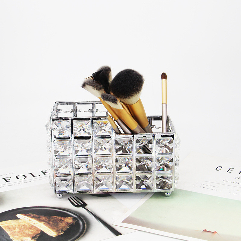 1Gb Nordic Crystal aplauzuma otu turētājs darbvirsmas uzacu zīmuļu uzglabāšanas spainis rotaslietu kosmētikas organizators