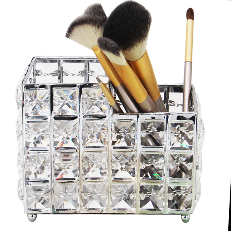 1Gb Nordic Crystal aplauzuma otu turētājs darbvirsmas uzacu zīmuļu uzglabāšanas spainis rotaslietu kosmētikas organizators