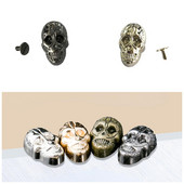 5 Σετ Gothic Skull Head Rivets.Skull Decorative Punk Rivets Rapid Stud για δερμάτινα ρούχα χειροτεχνίας Πριτσίνια Παπούτσια ενδυμάτων γιακά για κατοικίδια