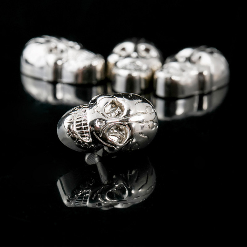 5 Σετ Gothic Skull Head Rivets.Skull Decorative Punk Rivets Rapid Stud για δερμάτινα ρούχα χειροτεχνίας Πριτσίνια Παπούτσια ενδυμάτων γιακά για κατοικίδια
