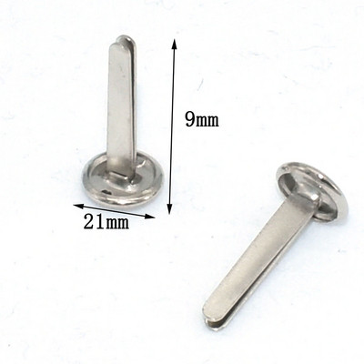 100GAB Maks Pēdas Apaļas Naglu galviņas Metāla dakšas Sēņu Spike Kniede DIY Ādas Amatniecības Maks Rokassomiņa Pēdas Nagla Galva 21mm