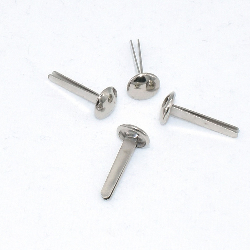 100GAB Maks Pēdas Apaļas Naglu galviņas Metāla dakšas Sēņu Spike Kniede DIY Ādas Amatniecības Maks Rokassomiņa Pēdas Nagla Galva 21mm