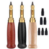 LMDZ daudzkrāsains ādas perforators caurumu perforators, noņemams urbis ar 6 izmēra galu 1,5–4 mm automātisko jostu skrūvējamu perforatoru