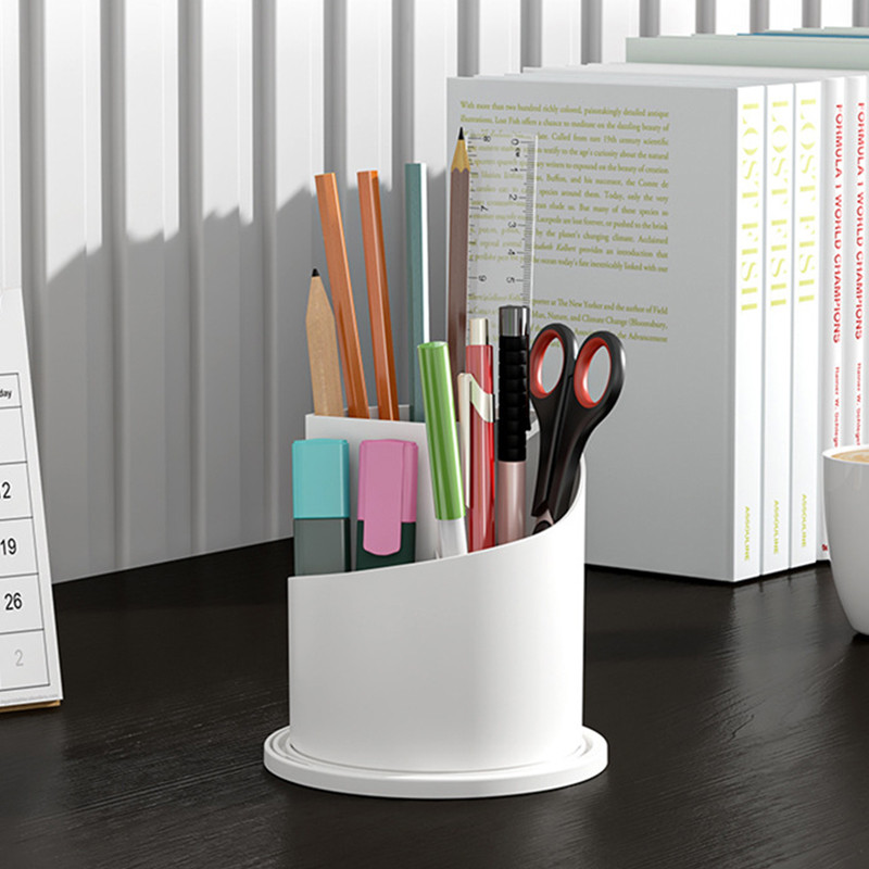 360° besisukantis makiažo šepetėlio laikiklis su dangteliu Prabangus kosmetikos organizatorius lūpų dažų antakių pieštukų laikiklis akių šešėlių laikymo dėžutė