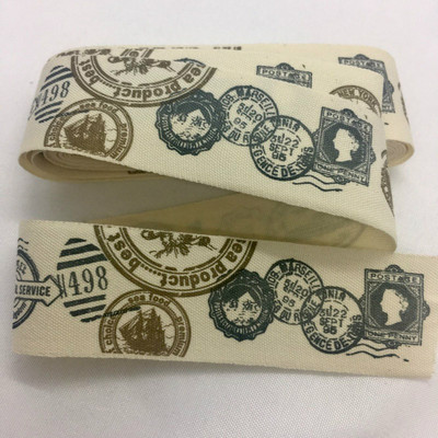 5 G 1 cm–2,5 cm Jauka vintage apdrukāta kokvilnas lente, kas paredzēta ar rokām darinātai amatniecības dāvanu ziedu iesaiņošanai Lieldienu kāzu Ziemassvētku dekors