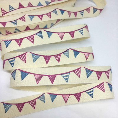 5 G 1 cm–2,5 cm Jauka vintage apdrukāta kokvilnas lente, kas paredzēta ar rokām darinātai amatniecības dāvanu ziedu iesaiņošanai Lieldienu kāzu Ziemassvētku dekors