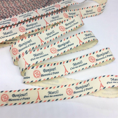 5 G 1 cm–2,5 cm Jauka vintage apdrukāta kokvilnas lente, kas paredzēta ar rokām darinātai amatniecības dāvanu ziedu iesaiņošanai Lieldienu kāzu Ziemassvētku dekors