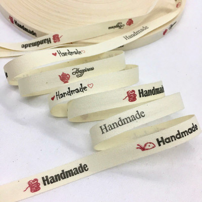 5 G 1 cm–2,5 cm Jauka vintage apdrukāta kokvilnas lente, kas paredzēta ar rokām darinātai amatniecības dāvanu ziedu iesaiņošanai Lieldienu kāzu Ziemassvētku dekors