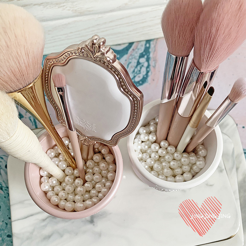 Βάση πινέλου μακιγιάζ Anaglyph Queen Plastic Nobility Relievo Cosmetic Brush Storage Organizer για μολύβι φρυδιών