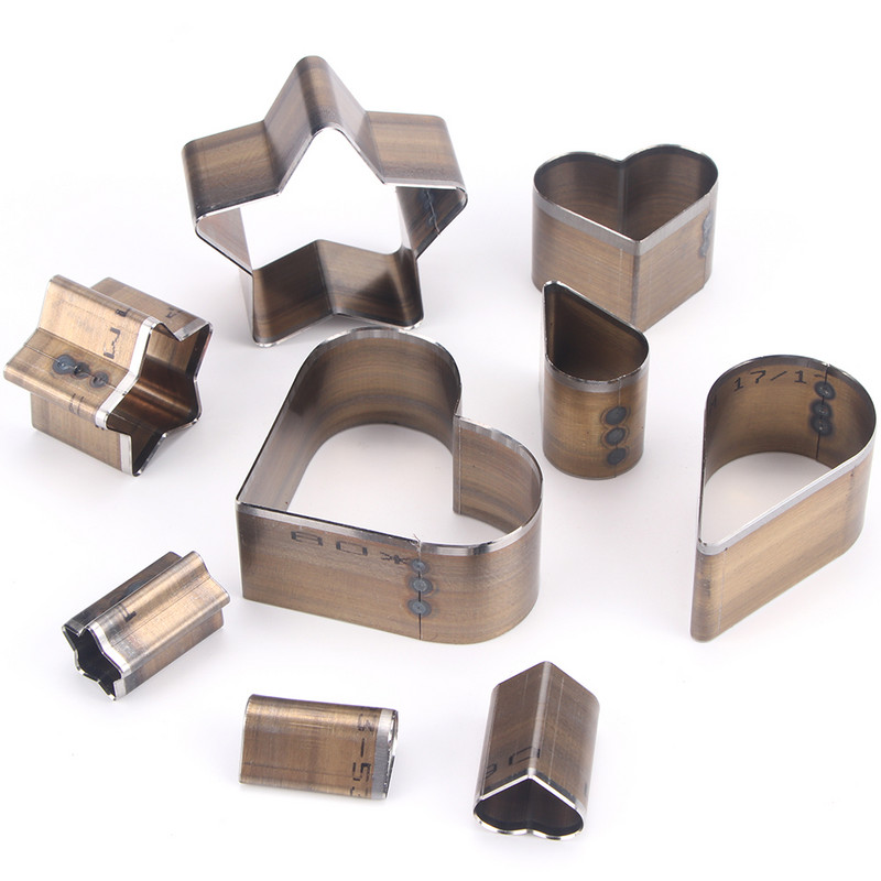 Terav õõnespunch lõikuri tööriist naha mulgustamise stants lõikamise vorm käsitsi naha käsitöö tööriista augustaja 3 tk / komplekt