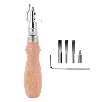 LMDZ 7 vienā daudzfunkcionāls ādas turētājs ar augstu oglekļa tēraudu, regulējams dūriens, rievojums, rokas garozas amatniecības rīks