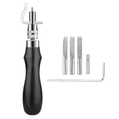 LMDZ 7 vienā daudzfunkcionāls ādas turētājs ar augstu oglekļa tēraudu, regulējams dūriens, rievojums, rokas garozas amatniecības rīks