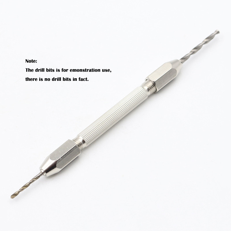 Δικέφαλο μικρο τρυπάνι χειρός DIY Αξεσουάρ εργαλείου λαβής εγχειρίδιο puncher καρυδιά πορτοκαλί μοντέλο Olive Core Punching Woodworking