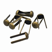 100 gab bronzas apaļas kupolveida maka pēdas, 10 mm rokassomu naglu galviņas apaļas kupolveida kniedes, ādas somas pēdas, somas konusa pēdas