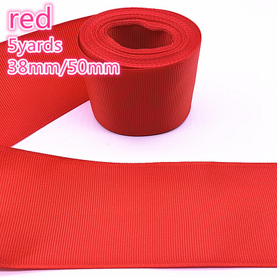 1/3/5 jardi 50 mm Grosgrain lente Ziemassvētku kāzu dekorēšanai DIY šūšana ar rokām